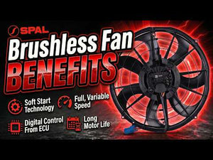 SPAL 300W 15.2in Flush Mount Brushless Fan w/Jumper Harness