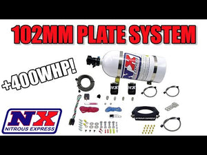 Nitrous Express GM LS 102mm Nitrous Plate Kit (50-400HP) w/10lb Bottle
