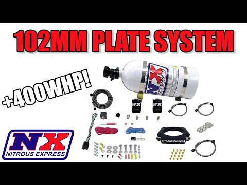 Nitrous Express GM LS 102mm Nitrous Plate Kit (50-400HP) w/10lb Bottle
