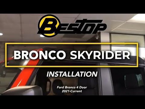 Bestop 21-26 Bronco 4-Door Skyrider For Hardtop (Premium Black Twill)