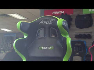 PRP Echo Composite Seat- Black/Blue (PRP Blue Outline/Delta Blue- Blue Stitching)