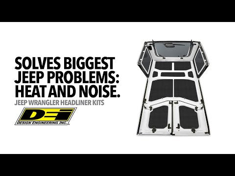 DEI 97-06 Jeep Wrangler TJ 2-Door Boom Mat Headliner - 2 Piece - White