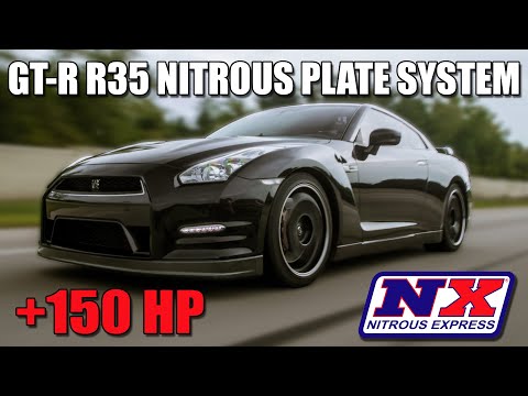Nitrous Express Nissan GT-R Nitrous Plate Kit (35-300HP) w/Composite Bottle
