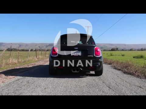 Dinan 14-24 Mini Cooper S (F55) 5-Door Free Flow Axleback Exhaust System - Black Tips
