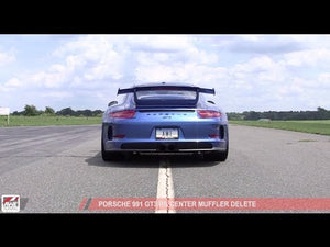 AWE Tuning Porsche 991 GT3 / RS Center Muffler Delete - Diamond Black Tips