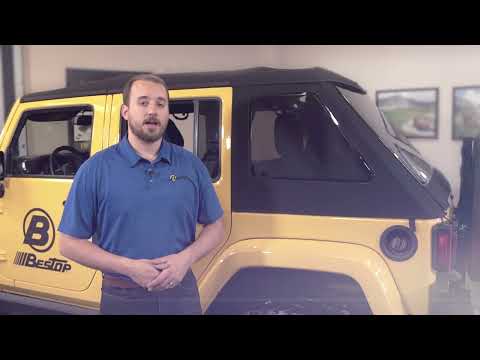 Bestop 07-18 Jeep Wrangler JK 4-Door Trektop Glide (Black Diamond)