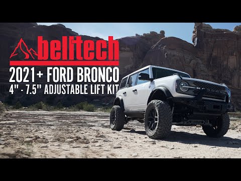 Belltech 21-25 Ford Bronco 4in-7.5in Lift Kit w/ Coilovers / Front & Rear Swaybars