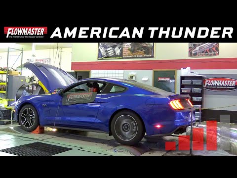 Flowmaster 18-23 Mustang 5.0L American Thunder Axle-Back Exhaust System (No Valves)