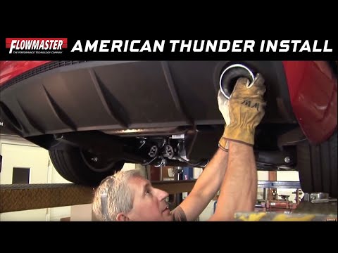 Flowmaster 10-15 Camaro 3.6L American Thunder SS Axle-Back Exhaust System