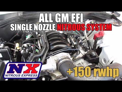 Nitrous Express All GM EFI Single Nozzle Nitrous Kit (35-150HP) w/10lb Bottle