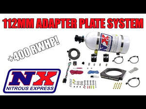 Nitrous Express GM LS 112mm Adapter Plate Kit (100-400HP) w/ 15LB Bottle