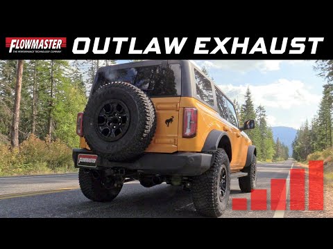 Flowmaster 21-25 Ford Bronco 2.3/2.7L Outlaw Axle-Back Exhaust System