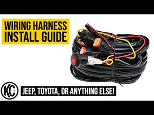 KC HiLiTES Wiring Harness for (2) Backup/Reverse Lights w/2-Pin Deutsch Connectors (110w Max Total)