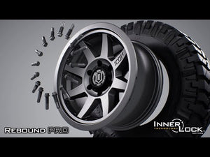 ICON Rebound Pro 17x8.5 6x135 6mm Offset 5in BS 87.1mm Bore Satin Black Wheel