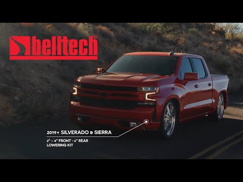 Belltech LOWERING KIT 2019 Chevrolet Silverado / GMC Sierra 1500 2WD All Cab - 2-4in Fr / 6in R