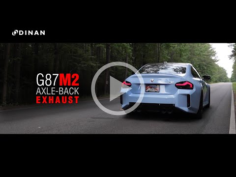 Dinan 23-26 BMW M2 (G87) Valved Axleback Exhaust System - Polished Tips