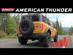 Flowmaster 21-25 Ford Bronco 2.3/2.7L American Thunder Axle-Back Exhaust System