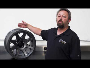 ICON Rebound Pro 17x8.5 5x4.5 0mm Offset 4.75in BS 71.5mm Bore Titanium Wheel