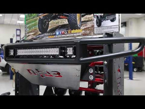N-Fab M-RDS Front Bumper 15-17 Chevy Colorado - Tex. Black w/Silver Skid Plate