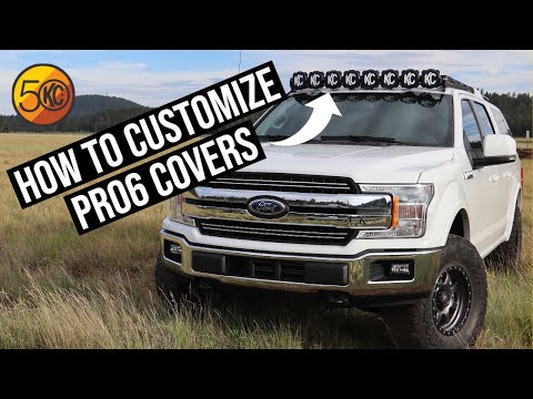 KC HiLiTES 6in. Hard Cover for Gravity Pro6 LED Lights (Single) - Black w/Yellow KC Logo