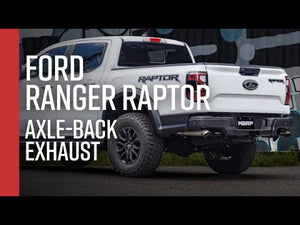 MBRP 24-25 Ford Ranger Raptor 3.0L 3in Dual Rear Turn-Down Axle Back Exhaust - Armor BLK Tips
