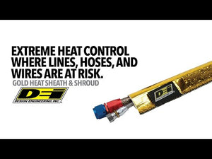 DEI Heat Shroud 1/2in to 1-1/4in I.D. x 3ft - Gold
