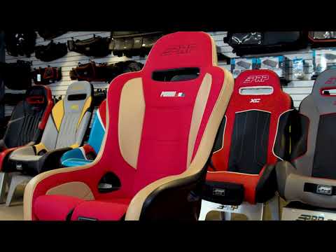 PRP Podium Elite Suspension Seat- Black Vinyl - Black