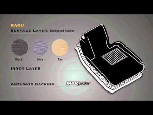 3D MAXpider 2019-2020 Subaru Forester Kagu 2nd Row Floormats - Black