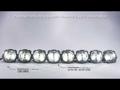 KC HiLiTES Universal 57in. Pro6 Gravity LED 9-Light 180w Combo Beam Light Bar (No Mount)