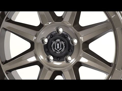 ICON Bandit 20x10 5x150 -24mm 4.5in BS 110.10mm Bore Gloss Black Wheel