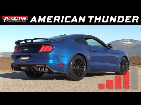 Flowmaster 18-23 Mustang 5.0L American Thunder Axle-Back Exhaust System (No Valves)