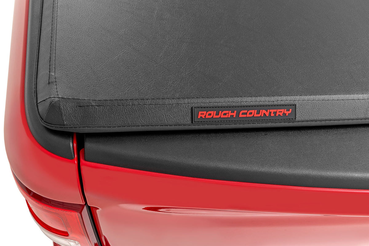 Rough Country Soft Tri-Fold Bed Cover | Ram 1500/2500/3500 2WD/4WD (2010-2026 & Classic)
