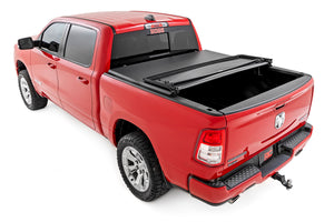 Rough Country Soft Tri-Fold Bed Cover | Ram 1500 (19-26)/1500 TRX (21-24)