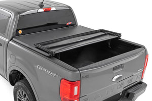 Rough Country Soft Tri-Fold Bed Cover | Ford Ranger 2WD/4WD (19-23)