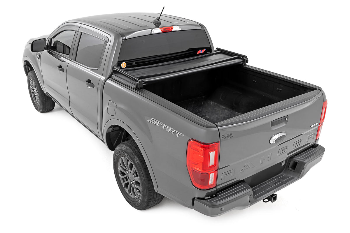 Rough Country Soft Tri-Fold Bed Cover | Ford Ranger 2WD/4WD (19-23)