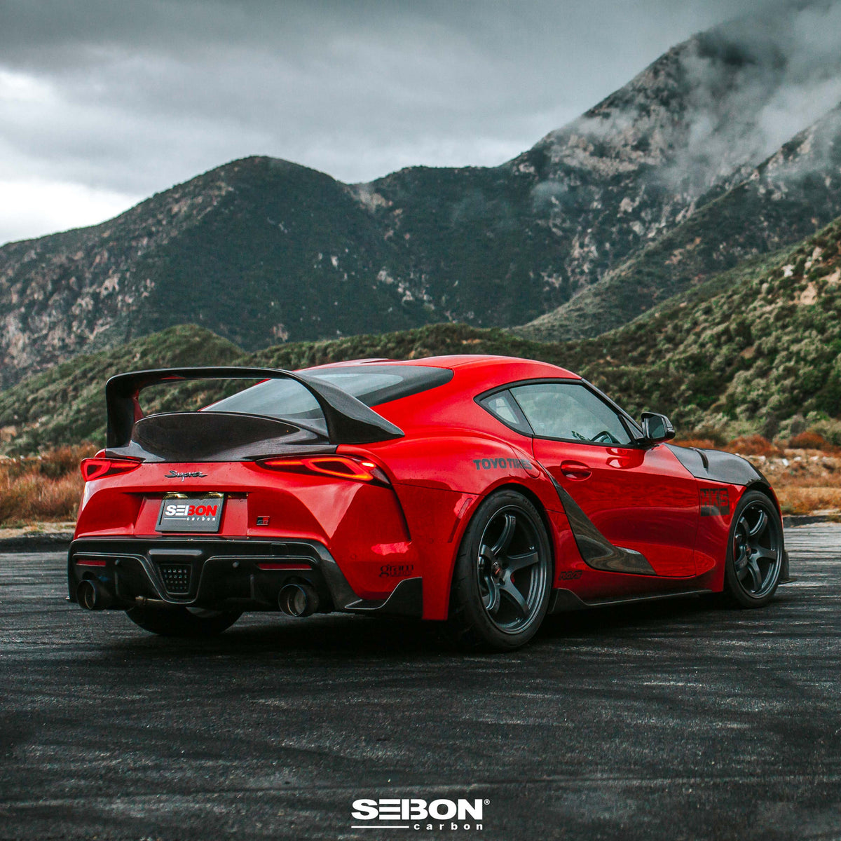 Seibon 2020-2026 Toyota GR Supra MB-Style Carbon Fiber Rear Spoiler