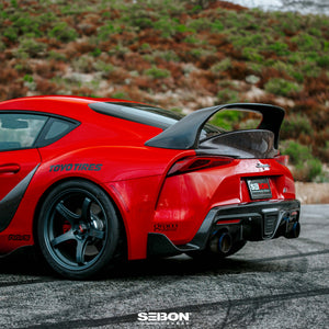 Seibon 2020-2026 Toyota GR Supra MB-Style Carbon Fiber Rear Spoiler