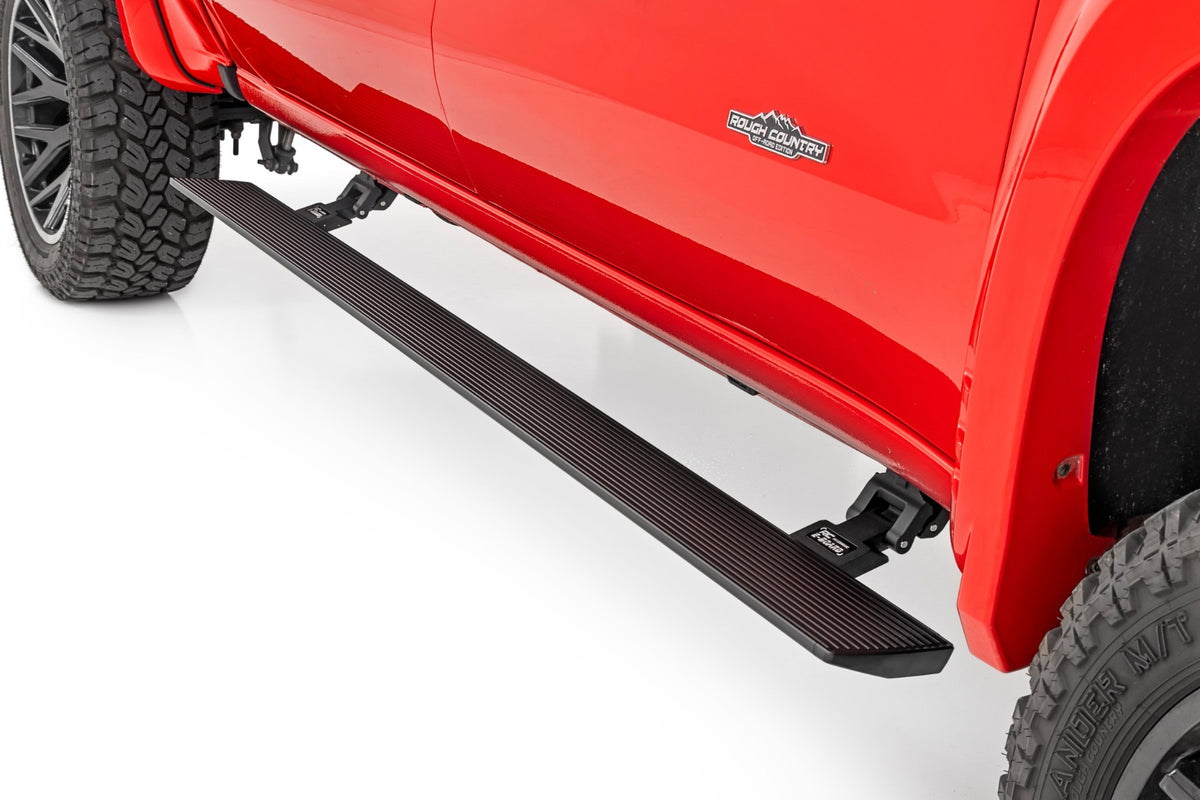 Rough Country Power Running Boards Dual Electric Motor | Crew Cab | Chevy/GMC 1500/2500HD/3500HD (07-14)