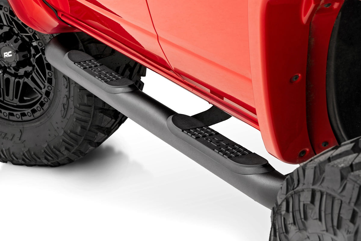 Rough Country Nerf Steps 3-Inch Tube | 4-Door | Ford Bronco 4WD (2021-2026)