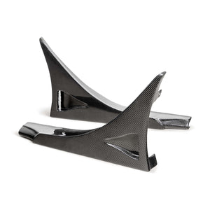 Seibon 23+ Honda Civic Type-R MB-Style Carbon Fiber Rear Side Skirt Extensions