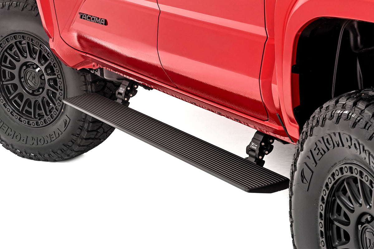 Rough Country Power Running Boards Dual Electric Motor | Double Cab | Toyota Tacoma (24-26)