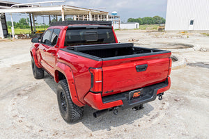 Rough Country Hard Tri-Fold Flip Up Bed Cover | Toyota Tacoma 2WD/4WD (2024-2026)