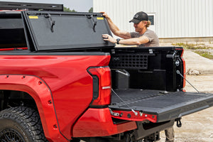 Rough Country Hard Tri-Fold Flip Up Bed Cover | Toyota Tacoma 2WD/4WD (2024-2026)