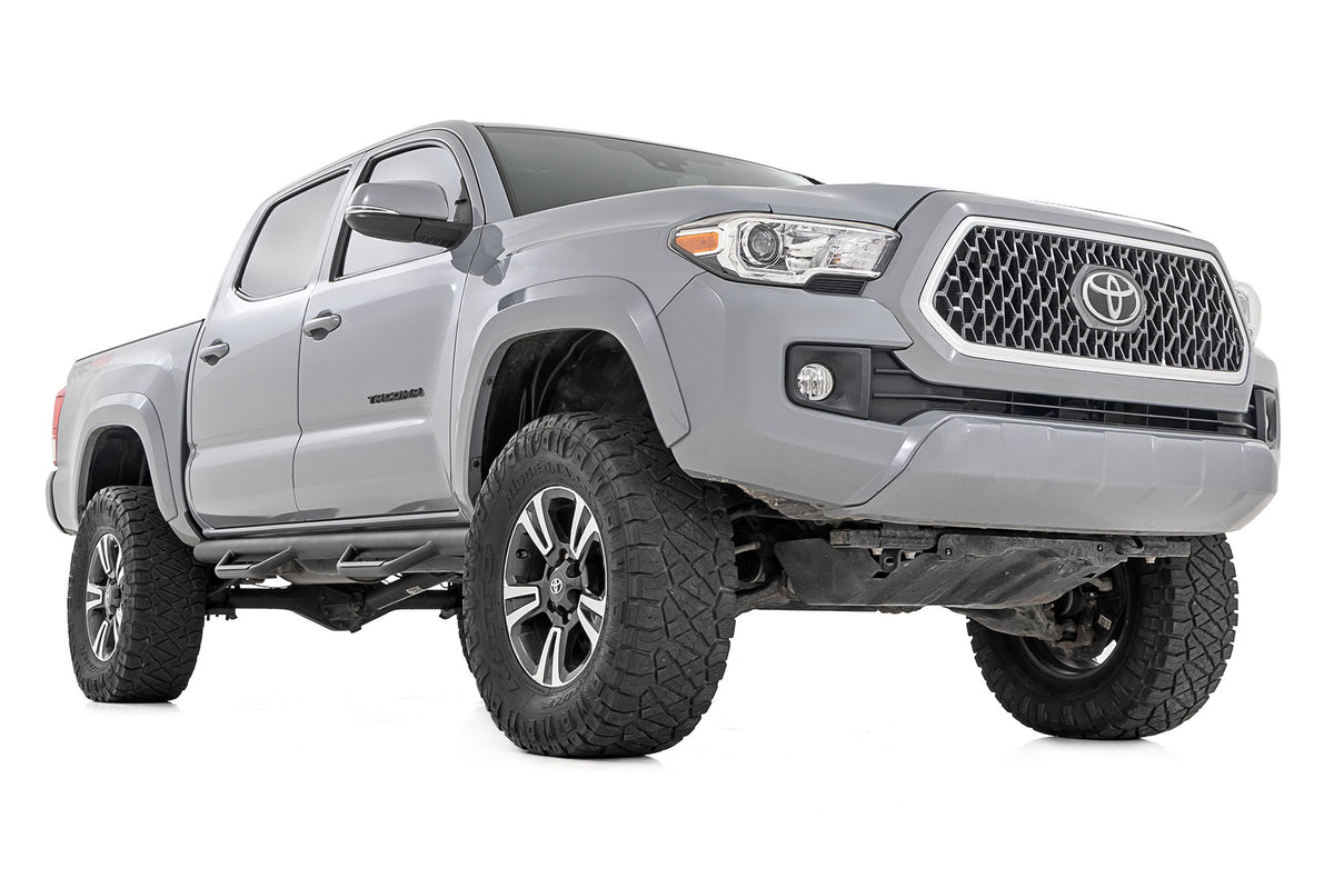 Rough Country Nerf Steps Cab Length | Crew Cab | 5' Bed | Toyota Tacoma 2WD/4WD (05-23)