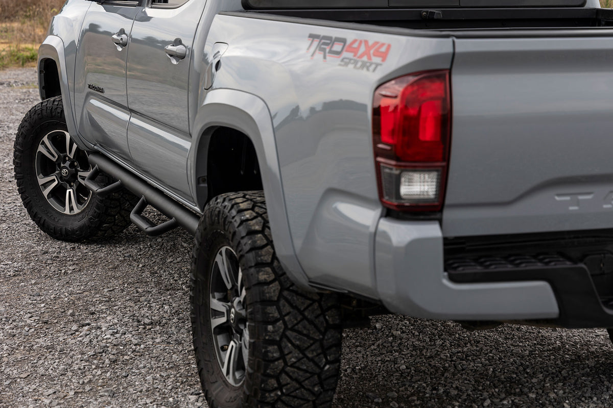 Rough Country Nerf Steps Cab Length | Crew Cab | 5' Bed | Toyota Tacoma 2WD/4WD (05-23)