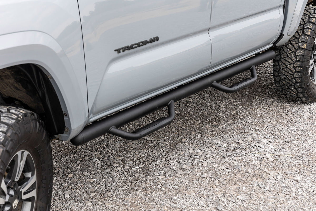 Rough Country Nerf Steps Cab Length | Crew Cab | 5' Bed | Toyota Tacoma 2WD/4WD (05-23)