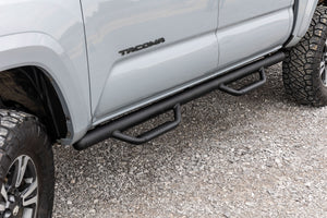 Rough Country Nerf Steps Cab Length | Crew Cab | 5' Bed | Toyota Tacoma 2WD/4WD (05-23)
