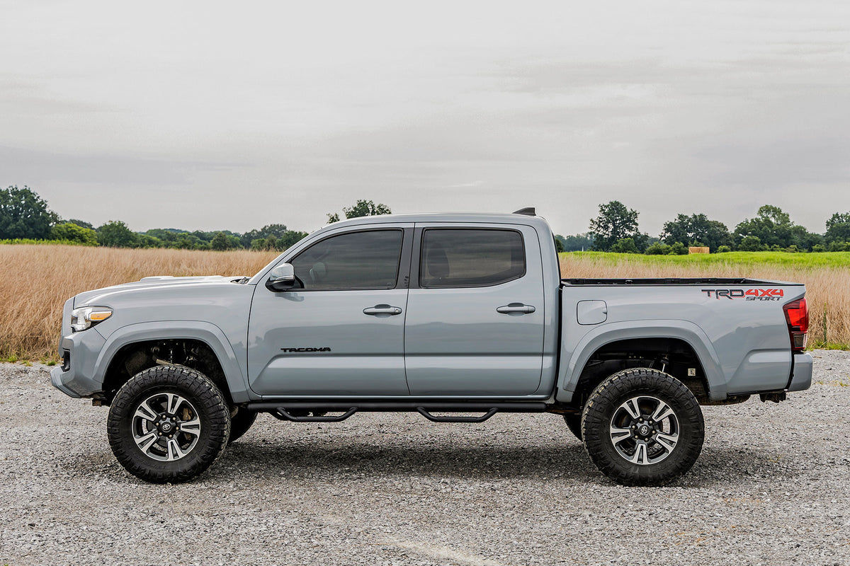 Rough Country Nerf Steps Cab Length | Crew Cab | 5' Bed | Toyota Tacoma 2WD/4WD (05-23)