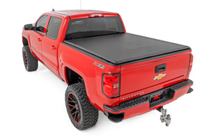 Rough Country Soft Roll Up Bed Cover | Chevy/GMC 1500/2500HD/3500HD (14-19 & Classic)
