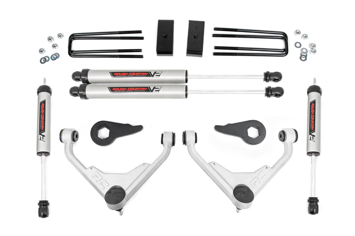 Rough Country 3 Inch Lift Kit | Chevy/GMC Sierra/Silverado 2500 HD Suburban/Yukon XL 2500 (01-10)